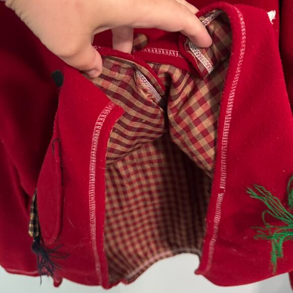 Vintage Take Two Button Down Cardigan Sweater Christmas Snowmen Winter Sz Large - Picture 9 of 11